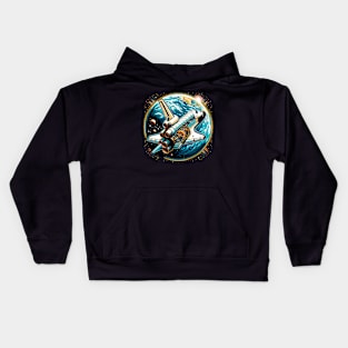 Orbital Legacy - Space Shuttle Above Earth Kids Hoodie